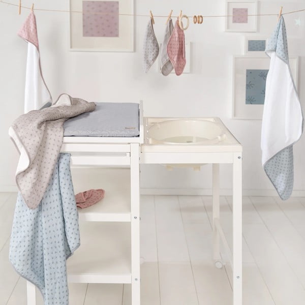 Helehall puuvillane beebirätik kapuutsiga 80x80 cm Lil Planet - Roba-image-1