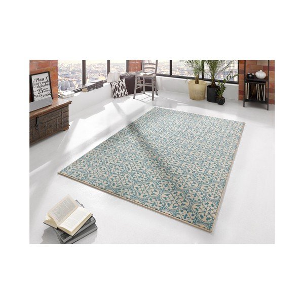Modrý koberec Hanse Home Gloria Pattern, 80 x 150 cm-image-1