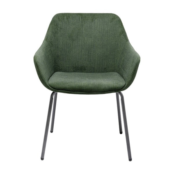 2 rohelise sametist tooli komplekt koos käetugedega Avignon - Kare Design-image-1