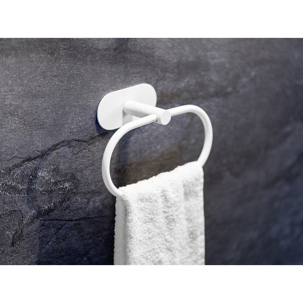 Valge isekandev roostevabast terasest rätikuhoidja Orea - Wenko-image-2