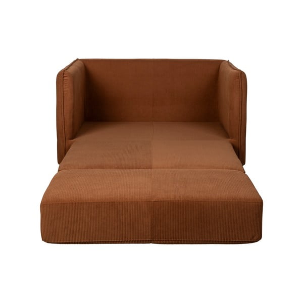 Oranžikas-pruun tugitool Jopie - White Label-image-3