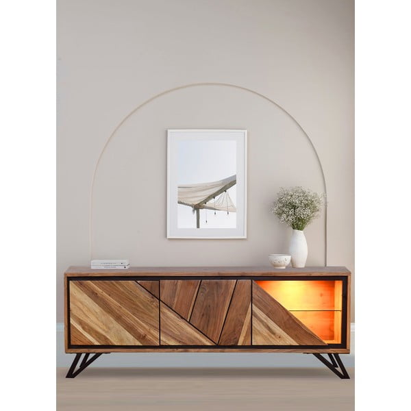 Akaatsia täispuidust telerilaud 150x51x40 cm Ambala - Interia Home & Living-image-1