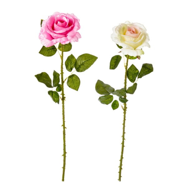 Sada 2 umělých květin Unimasa Rose