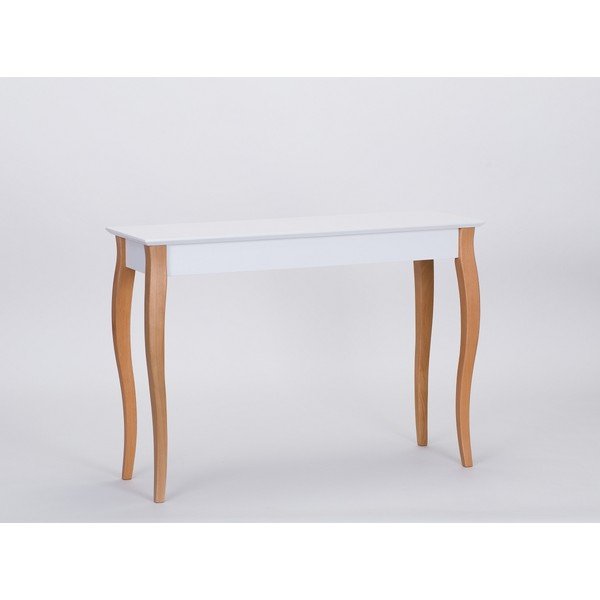 Valge konsoolne kohvilaud, pikkus 105 cm - Ragaba-image-1