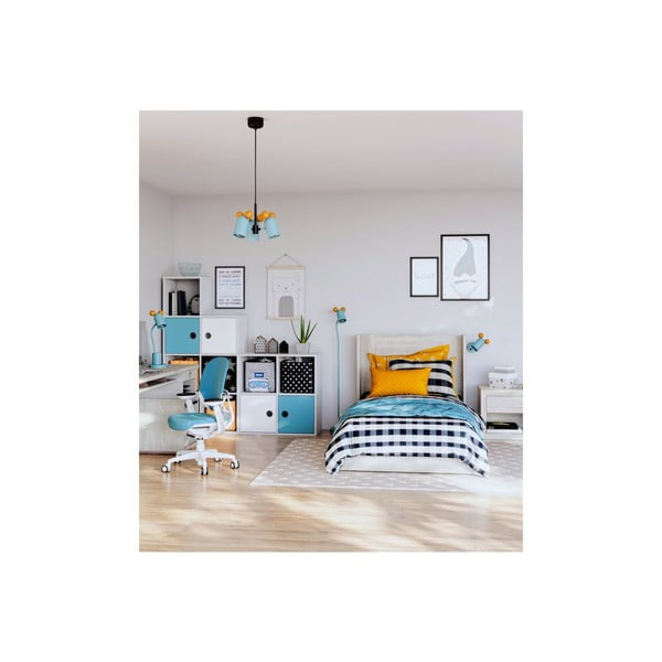 Helesinine põrandalamp metallist varjuga (kõrgus 133,5 cm) Mouse - GTV-image-1