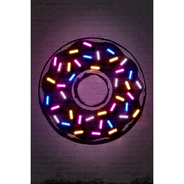 Plakát Blue-Shaker Neon Art Donuts, 30 x 40 cm