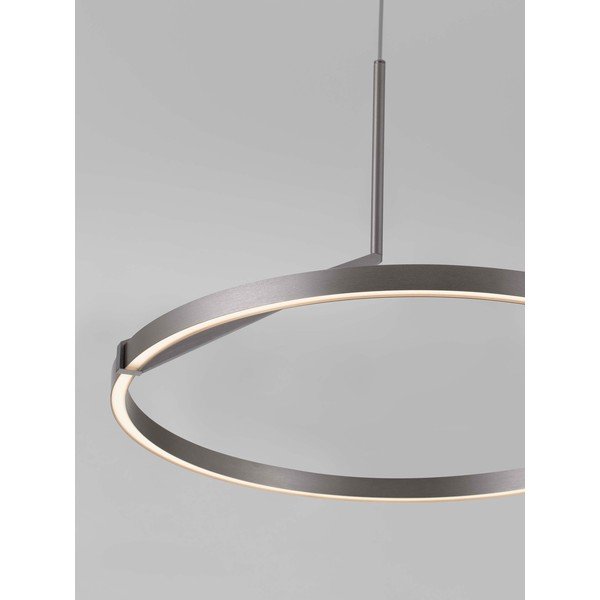 Alumiiniumist hämardatav LED-rippvalgusti hõbedases värvitoonis, ø 60 cm Tilia - Nova Luce-image-2