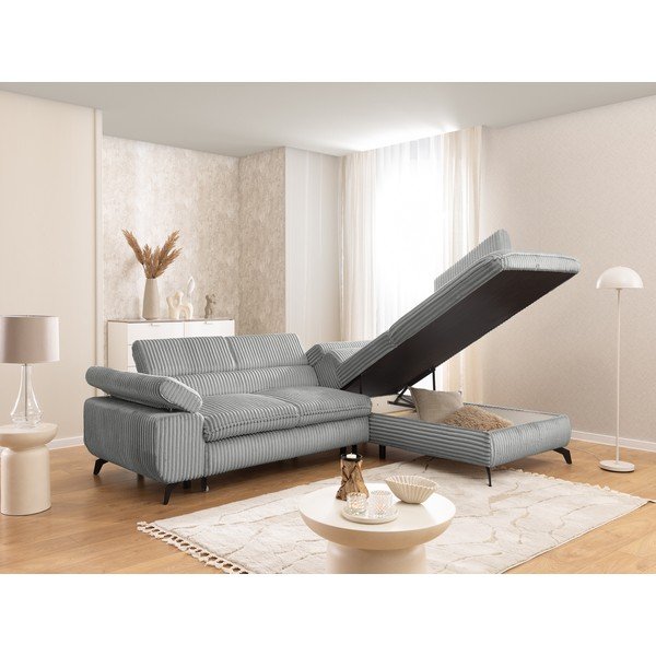 Helehall velvetist nurgadiivan (parempoolne/L-kujuline) Marbeya - Ropez-image-4