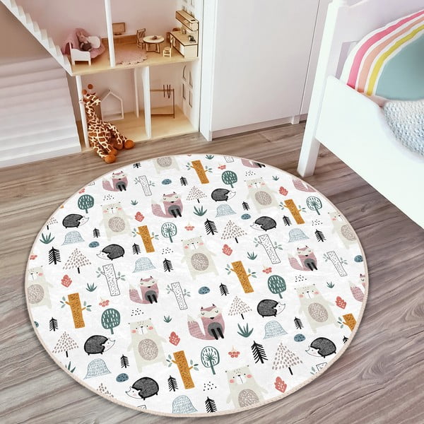 Valge laste vaip ø 100 cm Comfort - Mila Home-image-4