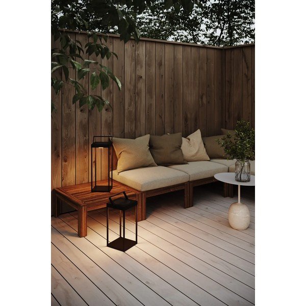 Must päikesepaneeli/USB-ga LED-latern (kõrgus 53 cm) Pure - Markslöjd-image-1