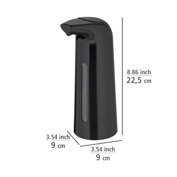 Must automaatne plastist seebidosaator 0,4 l Larino - Wenko-image-3