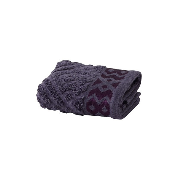 Švestkově fialový ručník Bella Maison Mosaic, 30 x 50 cm