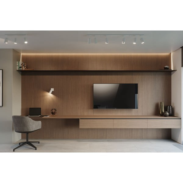 Valge metallist kohtvalgusti ø 6 cm Etna - Sollux-image-1