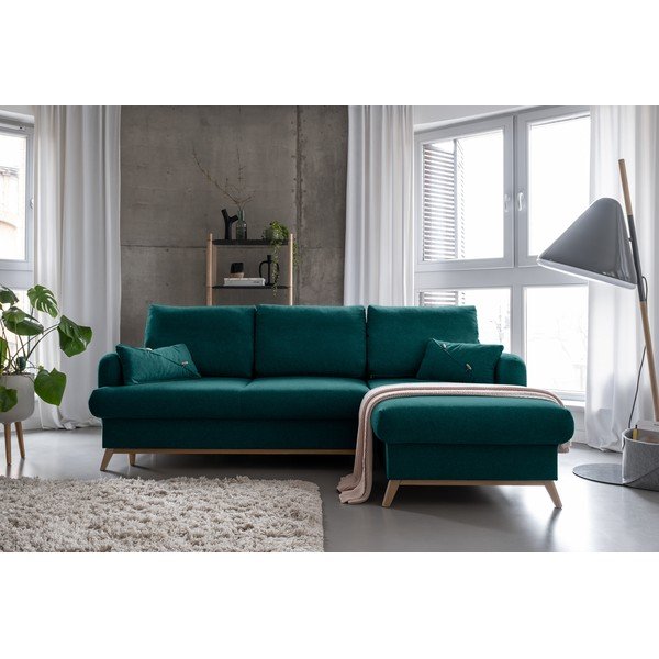 Türkiissinine lahtikäiv/panipaigaga nurgadiivan (parem nurk/lamamistool) Scandic Lagom – Miuform-image-1