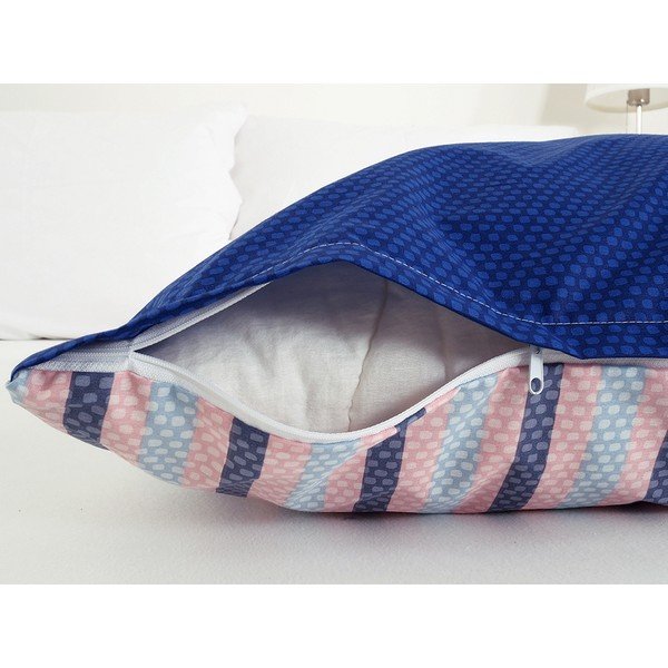 Sinine krepp voodipesu üheinimesevoodile 140x200 cm Top Class - B.E.S.-image-1