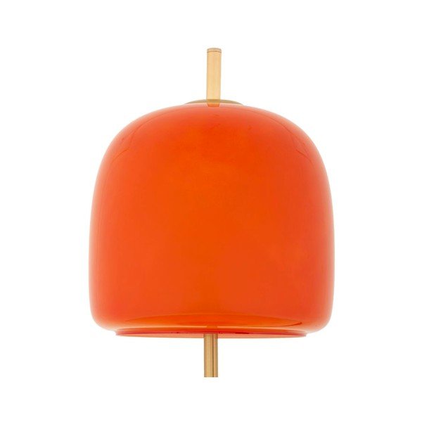 Oranž/kuldne metallist laualamp klaasist varjuga (kõrgus 53 cm) Oldy - Mauro Ferretti-image-2