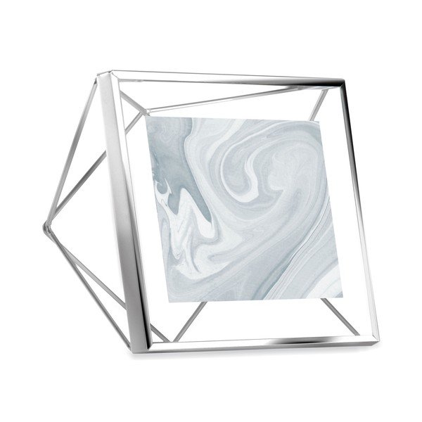 Hõbedast värvi raam fotole mõõtmetega 10 x 10 cm Prisma - Umbra-image-2