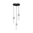 Matt must kivist ripplamp klaasist varjuga, ø 25 cm Filomena - Nova Luce