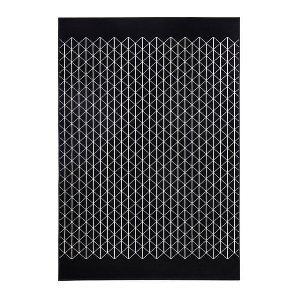 Černý koberec Zala Living Twist, 160 x 230 cm
