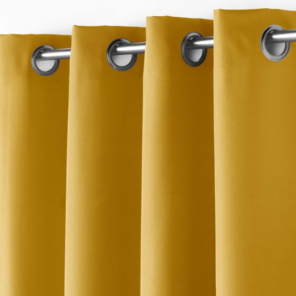 Kollane kardin 140x180 cm Essentiel - douceur d'intérieur-image-1