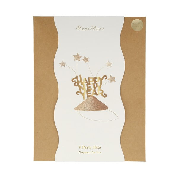 Peomütsid 6-st komplektis Happy New Year - Meri Meri-image-2