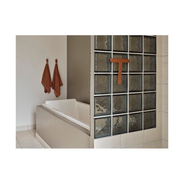 Terrakota värvi klaasipuhastaja koos hoidikuga 22 cm Ume - Zone-image-1