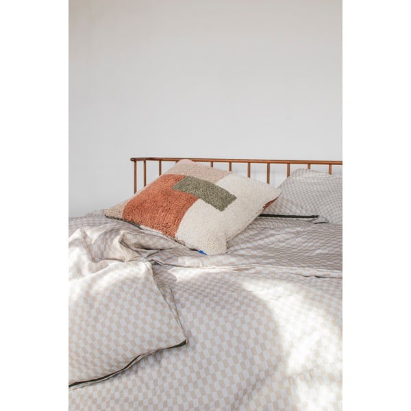 Beež puuvill-satiinist pikendatud voodipesu kaheinimesevoodile 200x220 cm Mini - Mette Ditmer Denmark-image-3