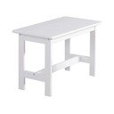 Valge laste laud, mis on valmistatud massiivsest männipuidust Baby - Pinio