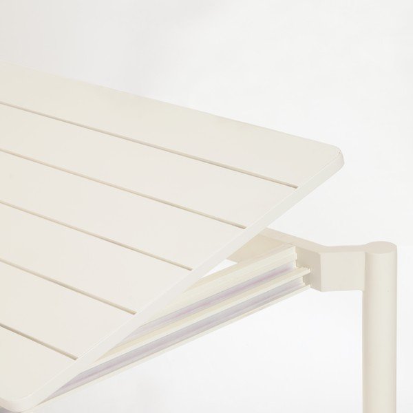 Valge alumiiniumist aialaud , 140 x 90 cm Zaltana - Kave Home-image-4