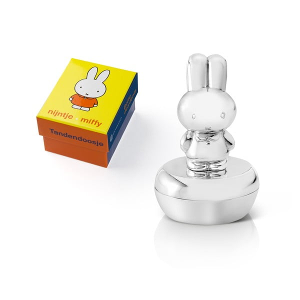Metallist karp esimesele hambale ø 4x6 cm Miffy - Zilverstad-image-1