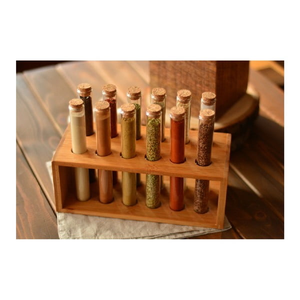 Set 12 zkumavek a stojánku Bambum Vanilla-image-4