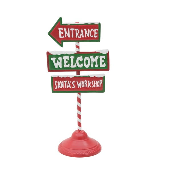 Vánoční dekorace ve tvaru cedule InArt Welcome Sign
