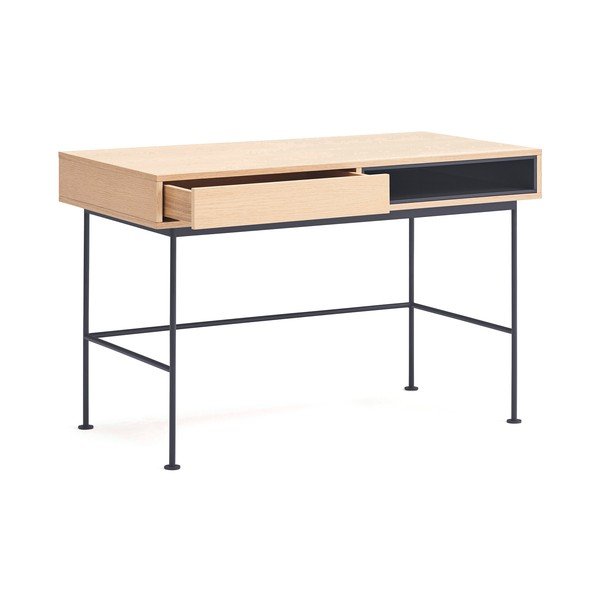 Töölaud tammepuust pealispinnaga 60x120 cm Yoko - Teulat-image-2