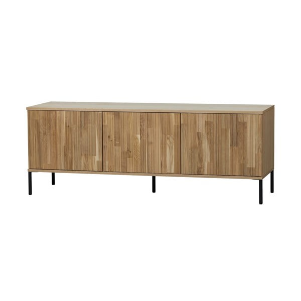 Tammepuust TV-alus 150x56 cm Gravuur - WOOOD-image-3