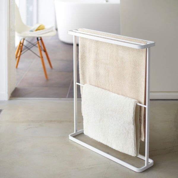 Valge rätikuhoidja Tower - YAMAZAKI-image-1