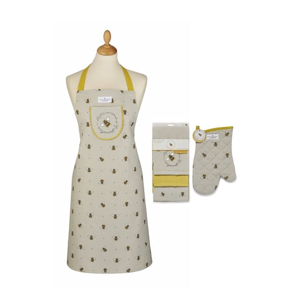 Köögirätikud, põll ja potialus komplektis  5 tk Bumble Bees – Cooksmart ®