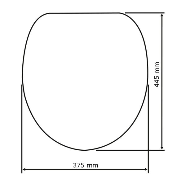 Tumehall WC-istekene Premium, 45,2 x 37,6 cm, kergesti sulguv, tumehall Ottana - Wenko-image-3