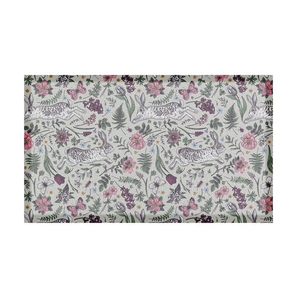 PVC uksematt 40x70 cm Hare Wildflowers - Artsy Doormats