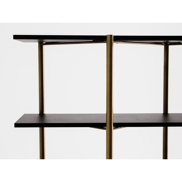 Must ja kuldne raamaturiiul 110x150 cm Rave - CustomForm-image-2