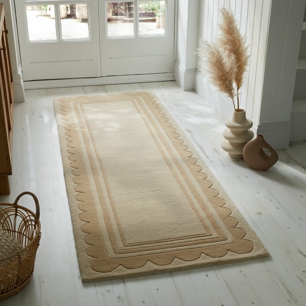 Villane käsitsi kootud koridorivaip 80x230 cm Scallop - Flair Rugs-image-1