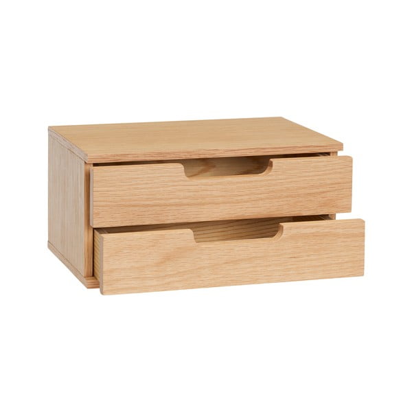 Tammedekooriga rippuv öökapp koos riiulitega AtHand - Hübsch-image-3