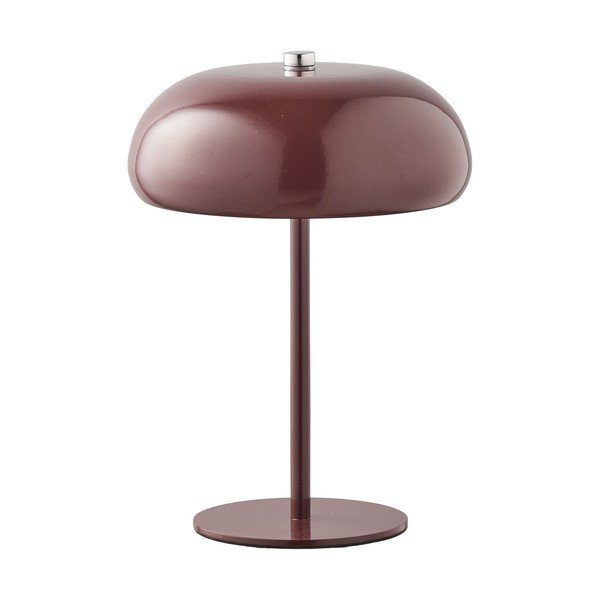 Burgundiapunane metallist laualamp (kõrgus 23 cm) Margate - House Nordic