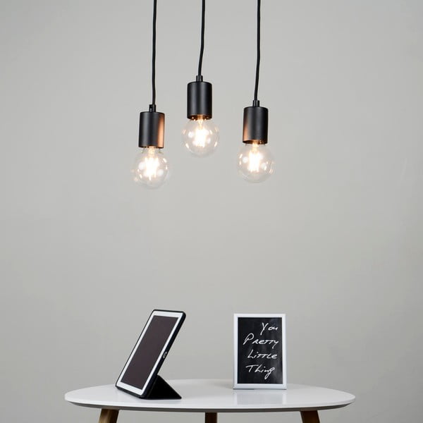 Must rippvalgusti metallist varju ø 5 cm Cero - Sotto Luce-image-1