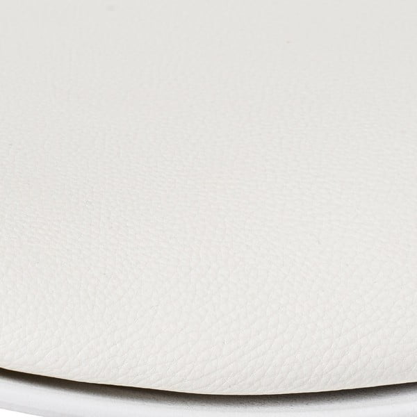 Valged kunstnahast reguleeritava kõrgusega baaritoolid 2tk komplektis (istme kõrgus 56,5 cm) - Casa Selección-image-1