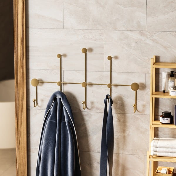 Kuldne metallist seinanagi Dama - Kalune Design-image-1