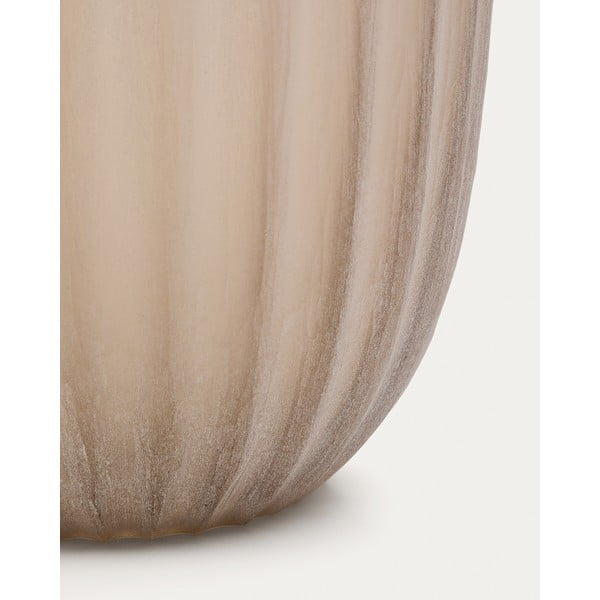 Beež klaasist vaas (kõrgus 27 cm) Lumia - Kave Home-image-3
