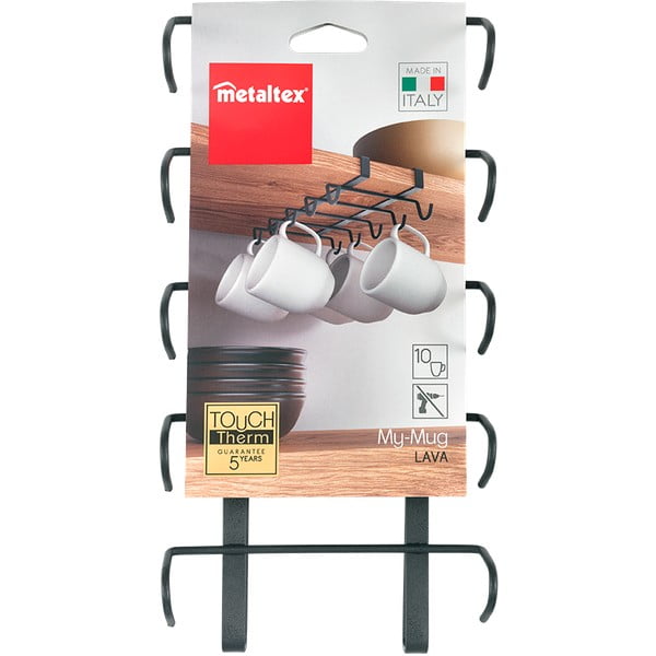Must rippuv tassihoidja Lava My Mug - Metaltex-image-4