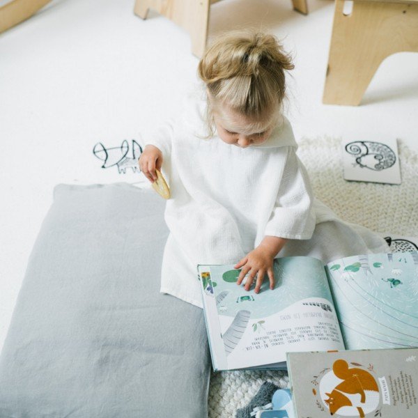 Laste hall linane padjapüür Nature, 40 x 60 cm - Linen Tales-image-4