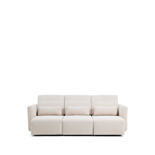 Beež šenillist diivanvoodi 255 cm Lares - Kave Home-image-2