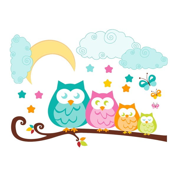 Seinakaunistus Owls in family - Ambiance-image-2